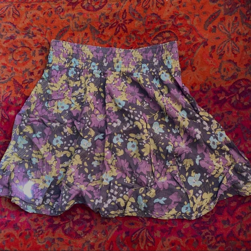 Floral Mini Skirt